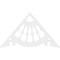 Ekena Millwork Pitch Wagon Wheel Architectural Grade PVC Gable Pediment, 60"W x 35"H x 1"P (14/12) GPP060X035X100WAG - alternate 3